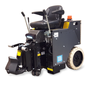 Ride-on floor scraper for removal of ceramic tile, hardwood, VCT, carpet and more.