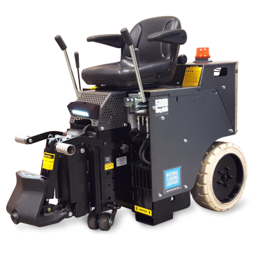 Ride-on floor scraper for removal of ceramic tile, hardwood, VCT, carpet and more.