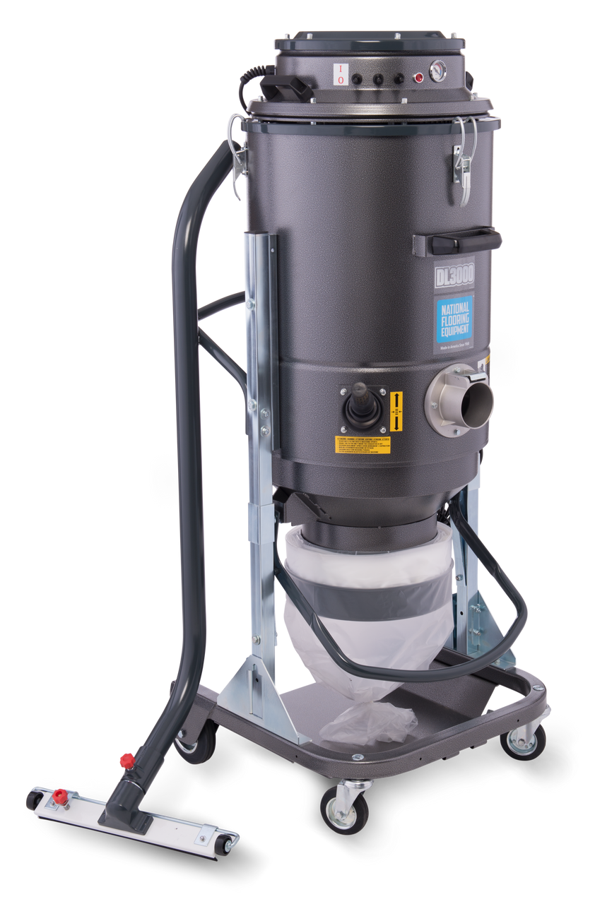 DL3000 dust collector with washable integrated filters and a durable steel frame