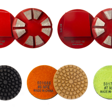 Puck style metal bond diamonds for the GP700  and GP3000 grinders are available for soft, medium and hard concrete.