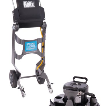 The Helix grinder breaks down into easy-to-move pieces.